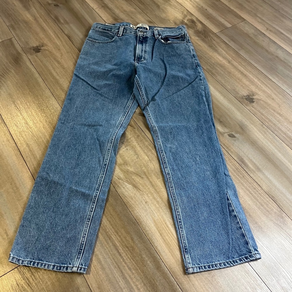 Harley Davidson Traditional Jeans Light Wash Denim Straight Leg Mens 34x29 - Picture 2 of 8